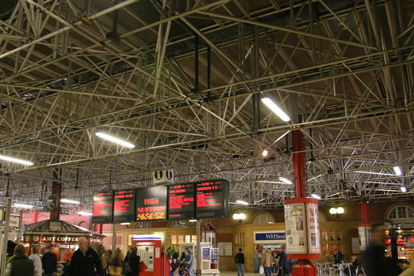 Marylebone Station suspended briding panels